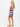 Julia Tangerine + Cobalt Striped Dress - Electric & Rose - Color Game