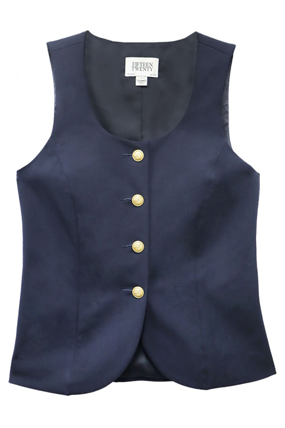 June Tailored Button Up Vest - Fifteen Twenty - COLOR GAME