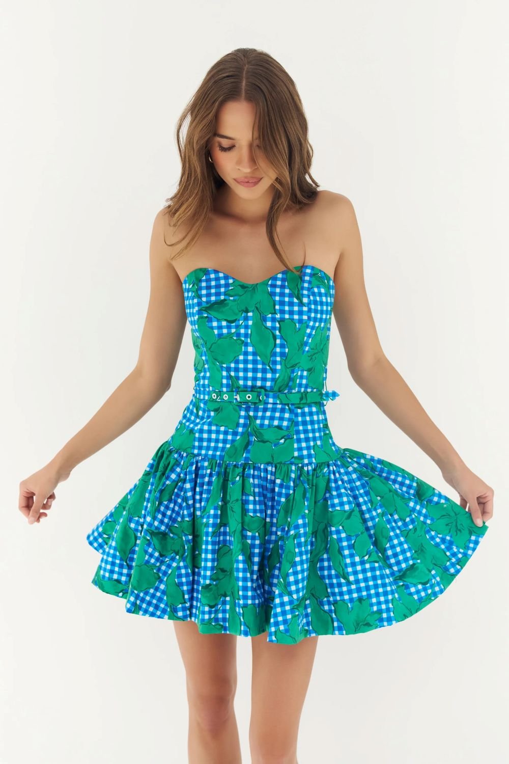 Junie Strapless Mini Dress - Hutch - COLOR GAME