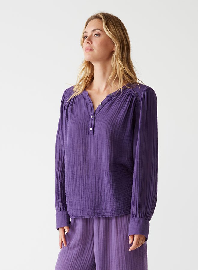 Kacey Peasant Top Mulberry - Michael Stars - COLOR GAME