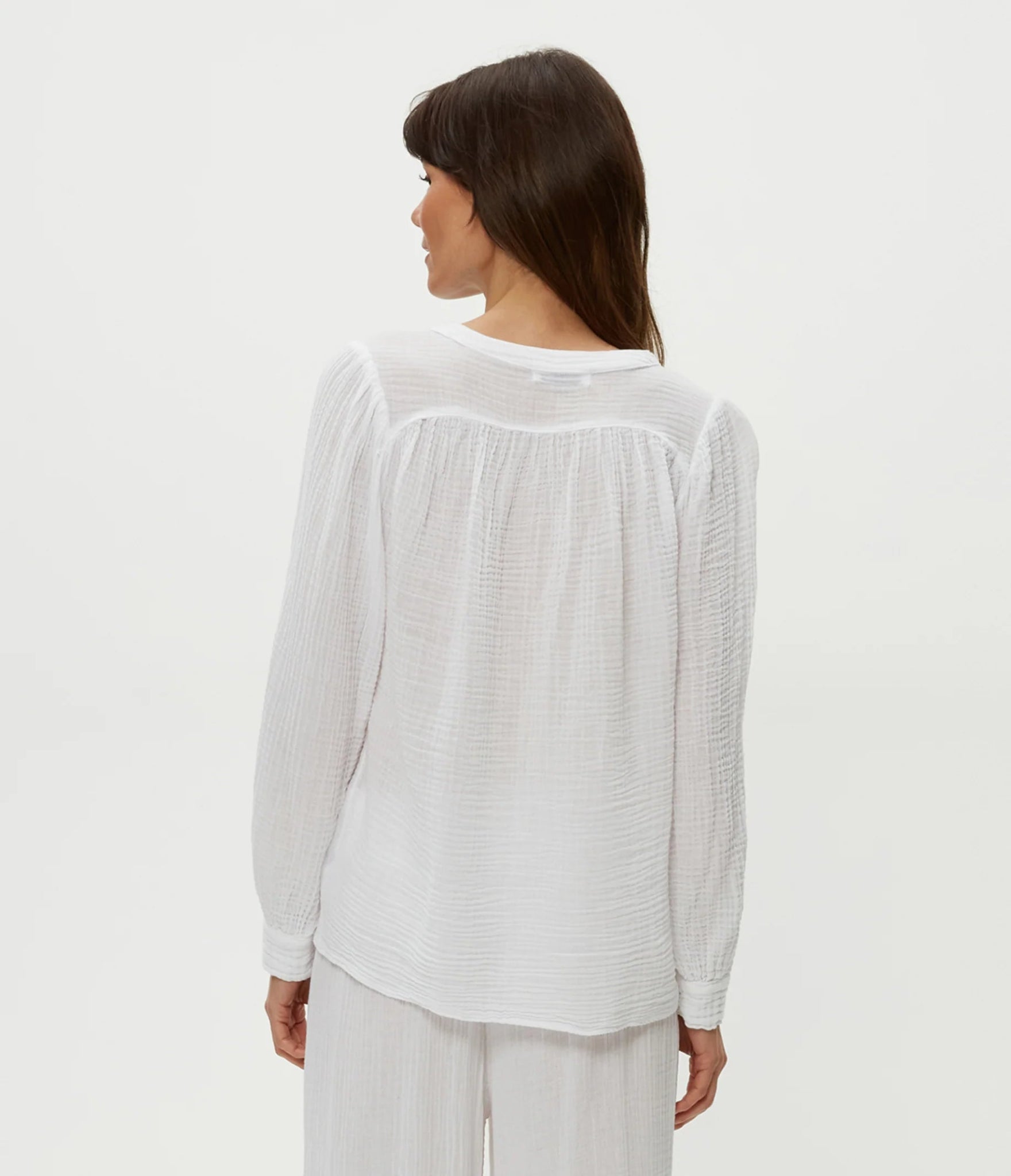 Kacey Peasant Top White - Michael Stars - COLOR GAME