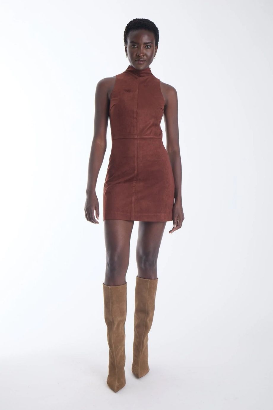 Kai Vegan Suede Mini Dress - Karina Grimaldi - COLOR GAME