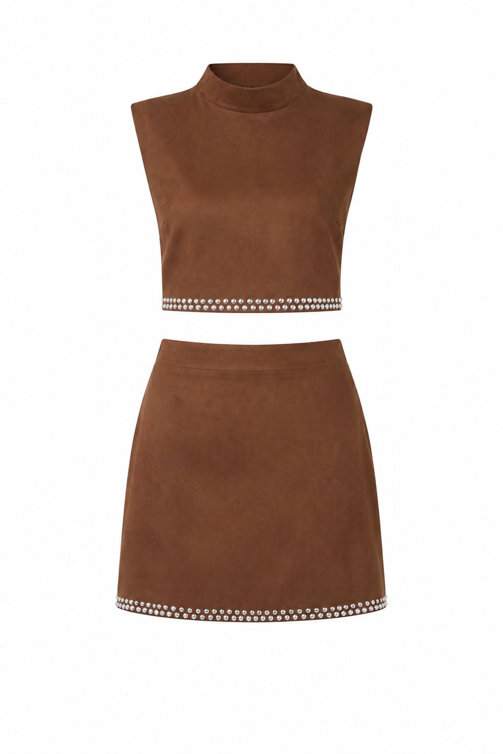 Kally copper faux suede two-piece set by JS71