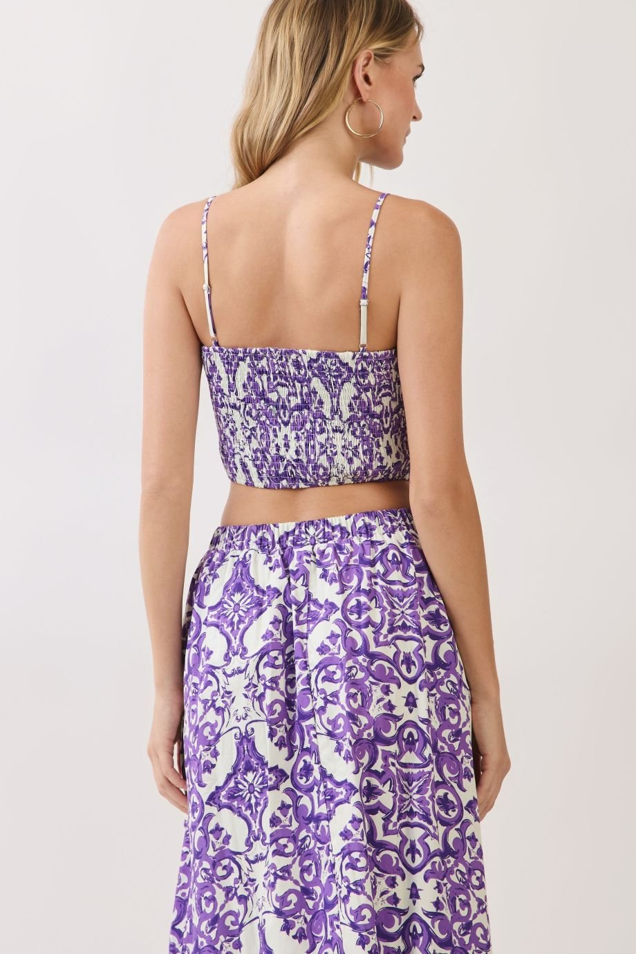 Keeley Tile Print Midi Skirt - TCEC - COLOR GAME
