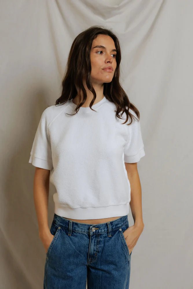 Kennedy Short Sleeve Sweatshirt - perfectwhitetee - COLOR GAME