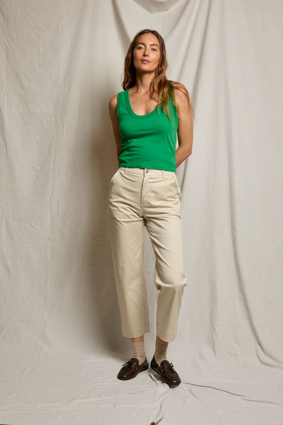 Khara Cotton U - Neck Tank - perfectwhitetee - COLOR GAME