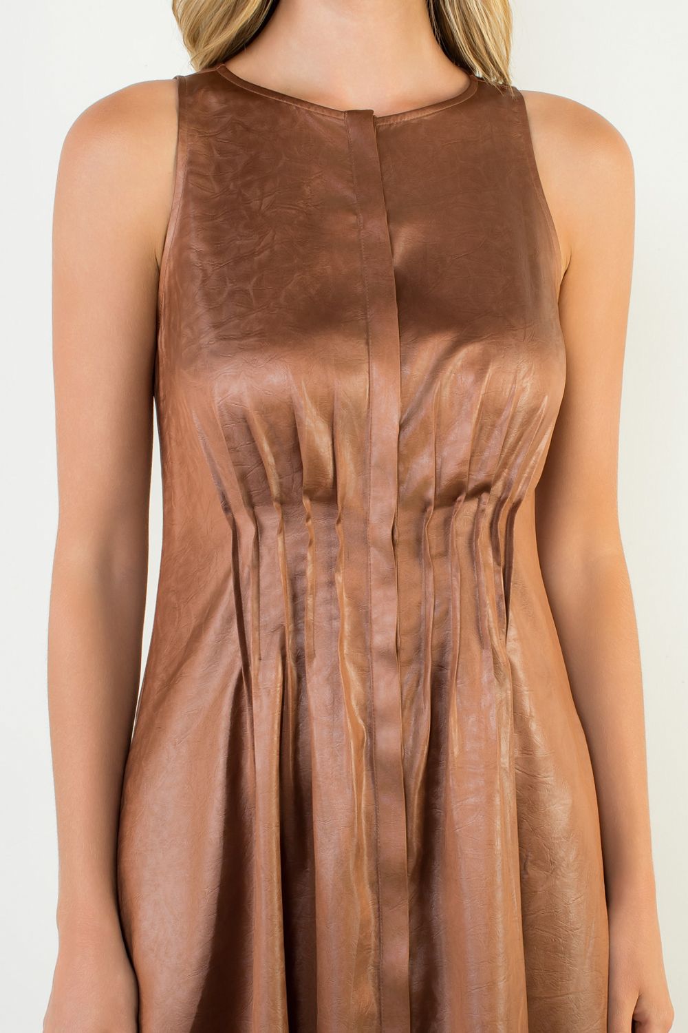 Landry Pleated Sleeveless Maxi Dress - THML - COLOR GAME