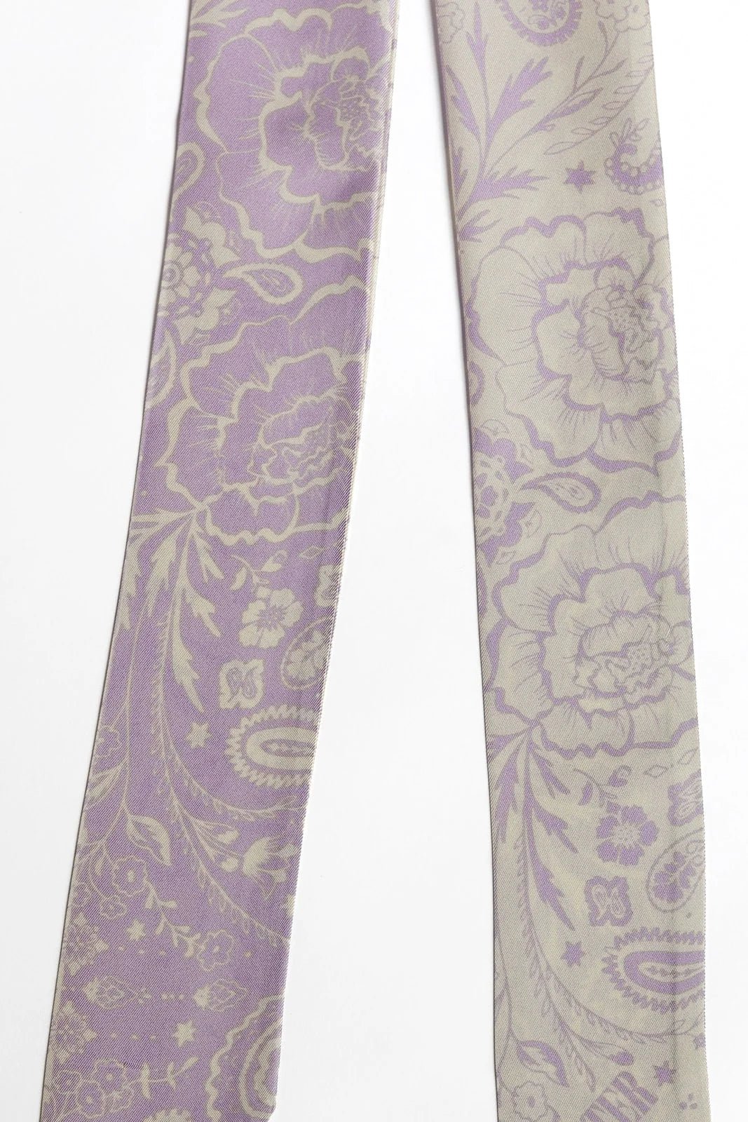 Lavender Fields Silk Paisley Print Lasso Scarf - Sister The Brand - COLOR GAME