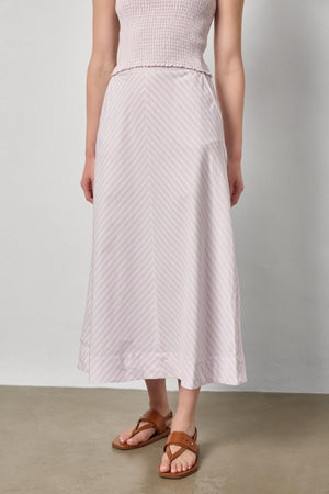 Lavender Stripe Maxi Skirt - Lilla P - COLOR GAME