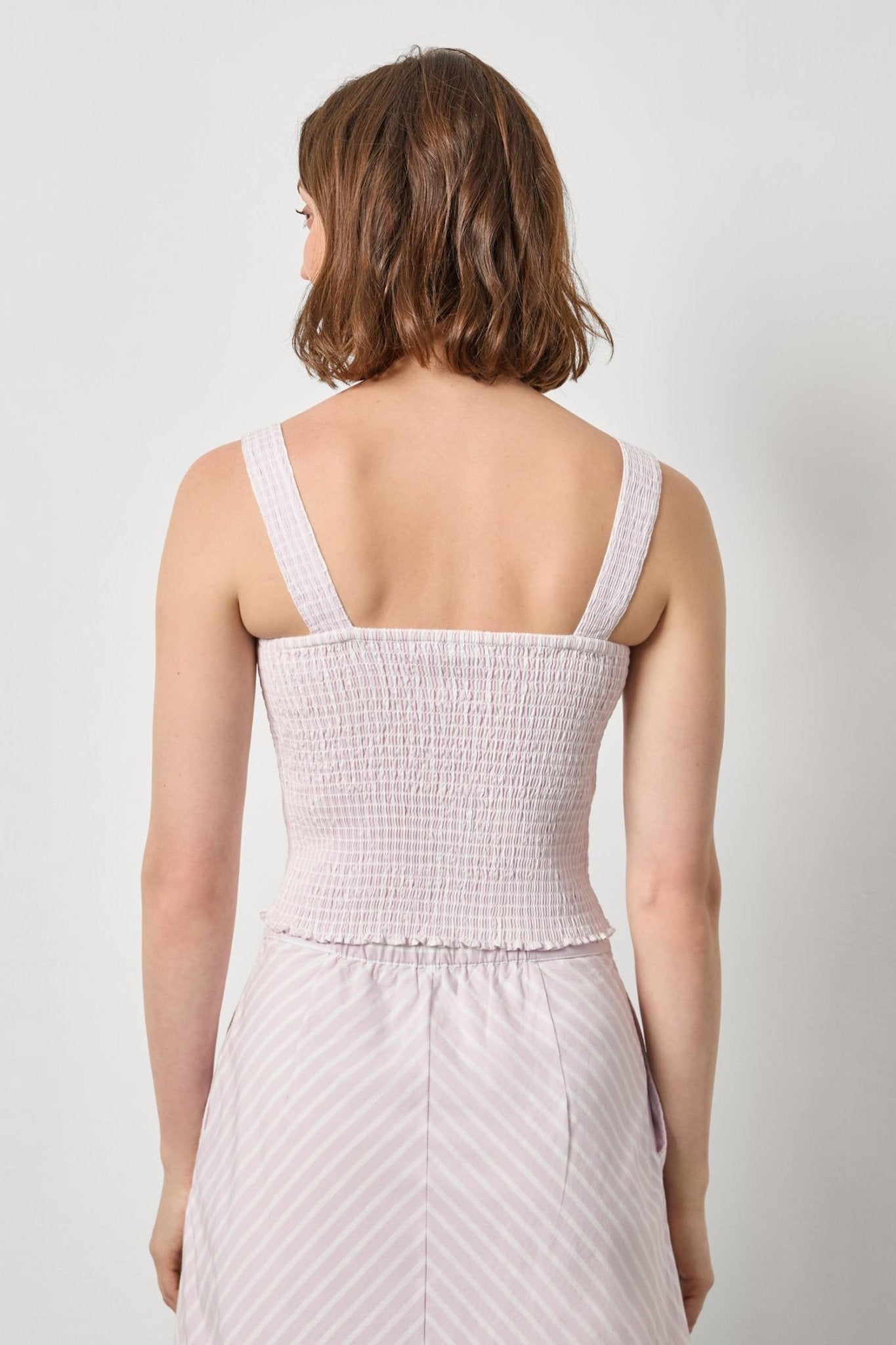 Lavender Striped Smocked Tank - Lilla P - COLOR GAME