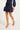 Leah Peacoat Navy Smocked Skirt - Caballero Collection - COLOR GAME