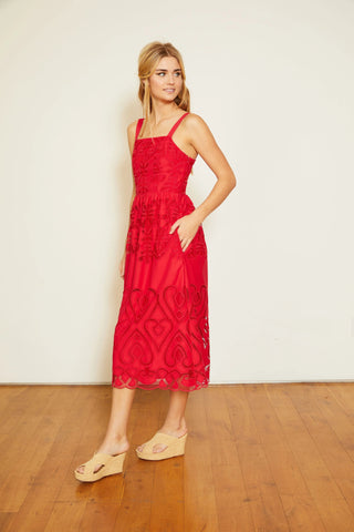 Liana Embroidered Lace Dress - Caballero Collection - Color Game