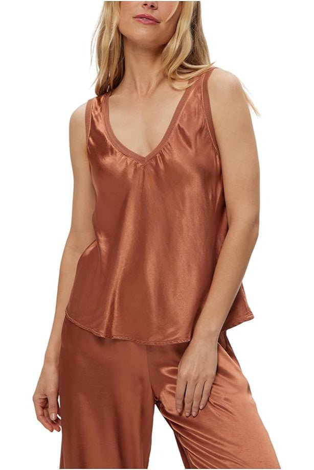 Liz V - Neck Tank Terra - Michael Stars - COLOR GAME