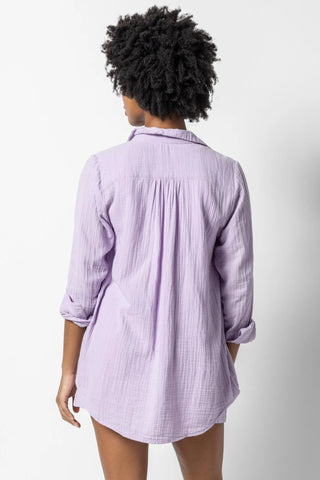 Long Sleeve Button Down Tunic Lily - Lilla P - Color Game