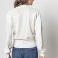 Long Sleeve Surplice Sweater Antique White - Lilla P - COLOR GAME