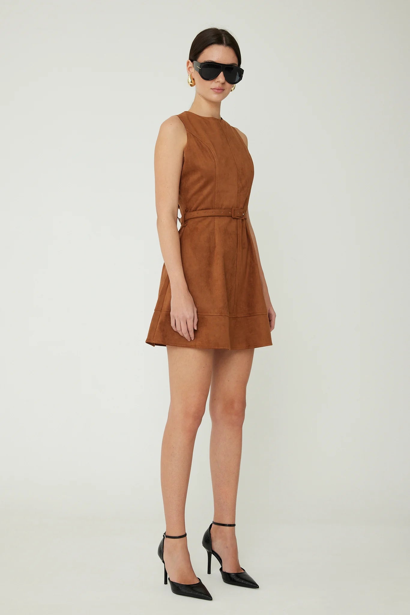 Lorenzo Ultra Suede Mini Dress - JS71 - COLOR GAME