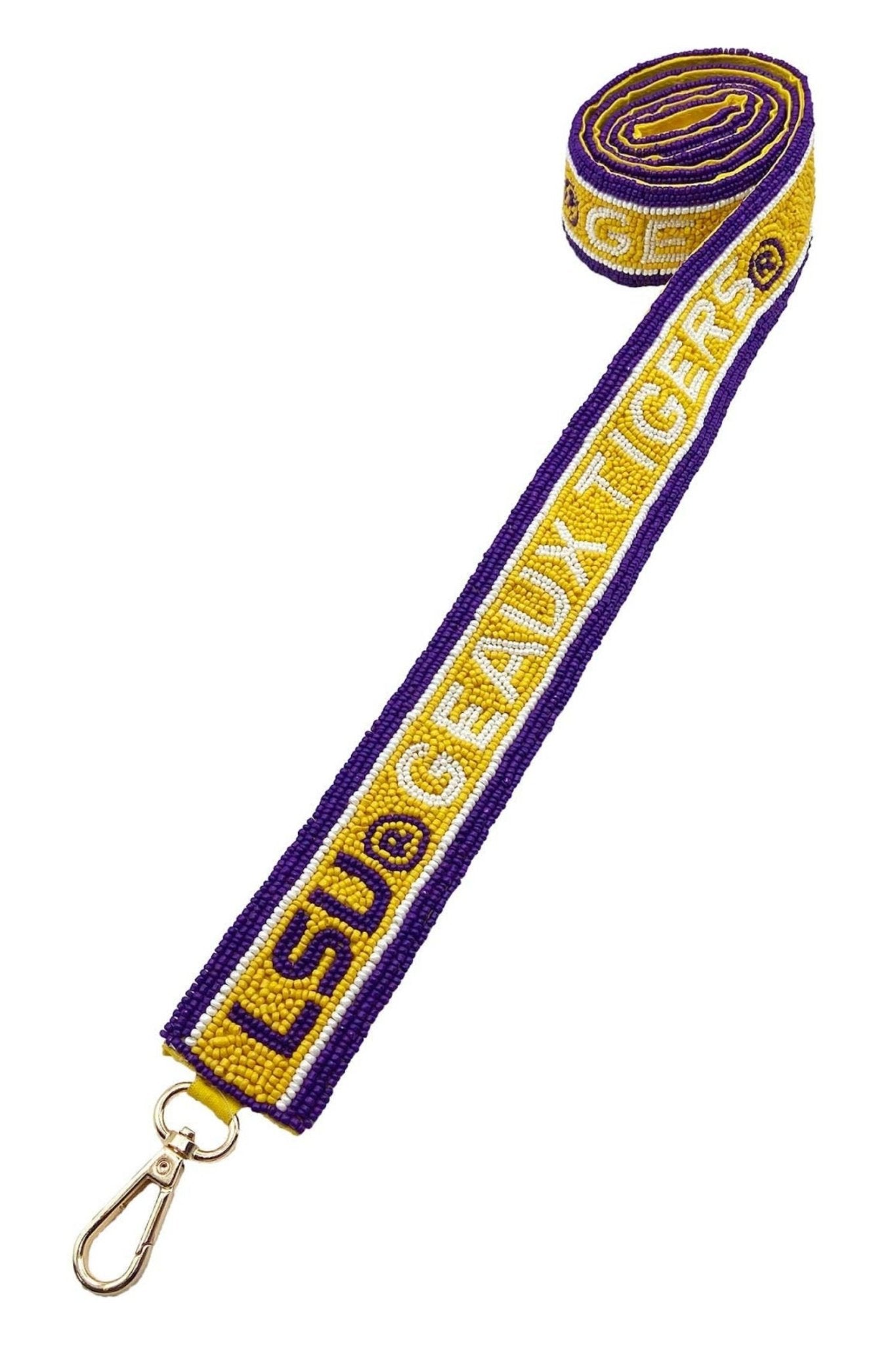 LSU Geaux Beaded Bag Strap - LA Chic - COLOR GAME