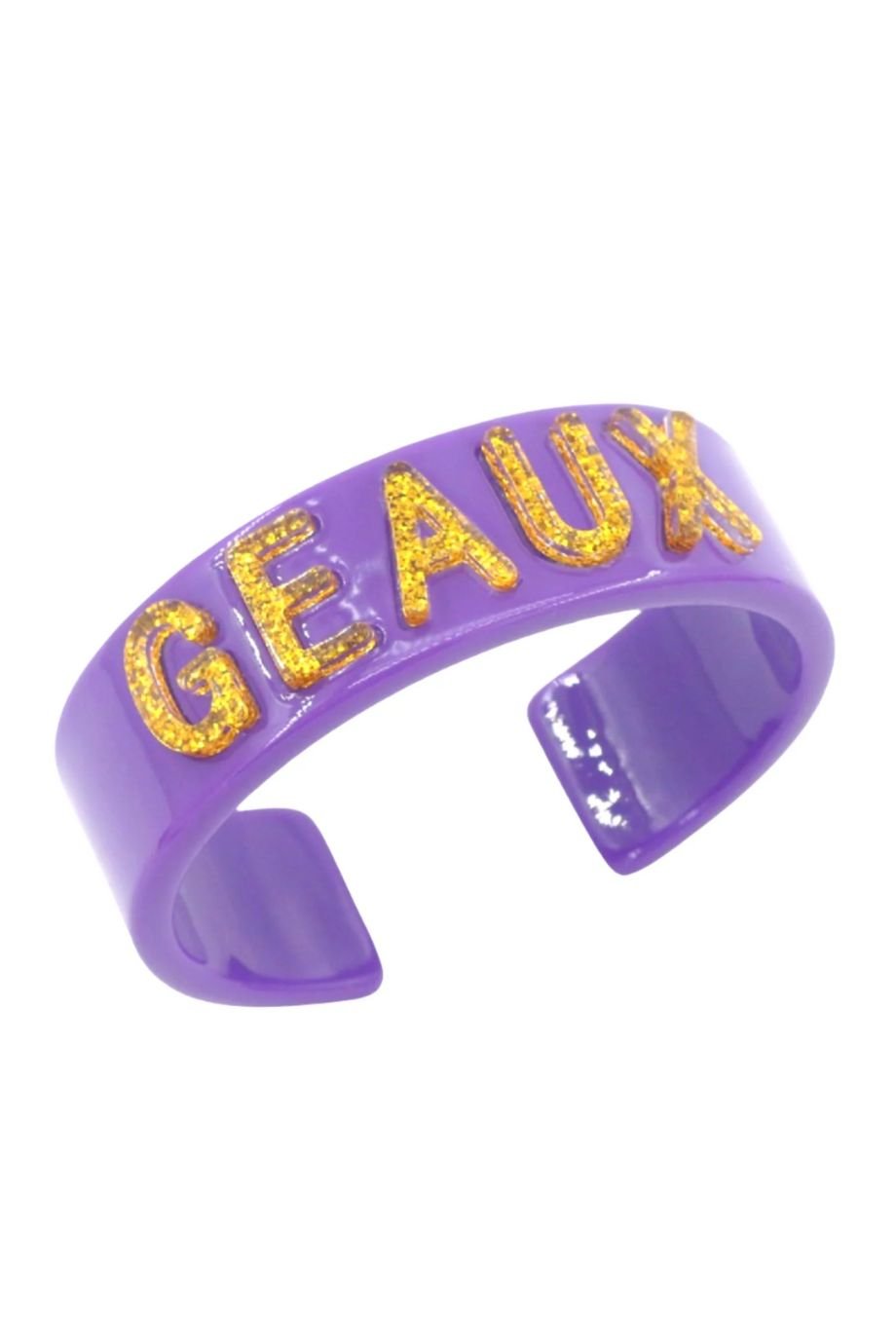 LSU Purple + Gold Geaux Cuff - Brianna Cannon - COLOR GAME