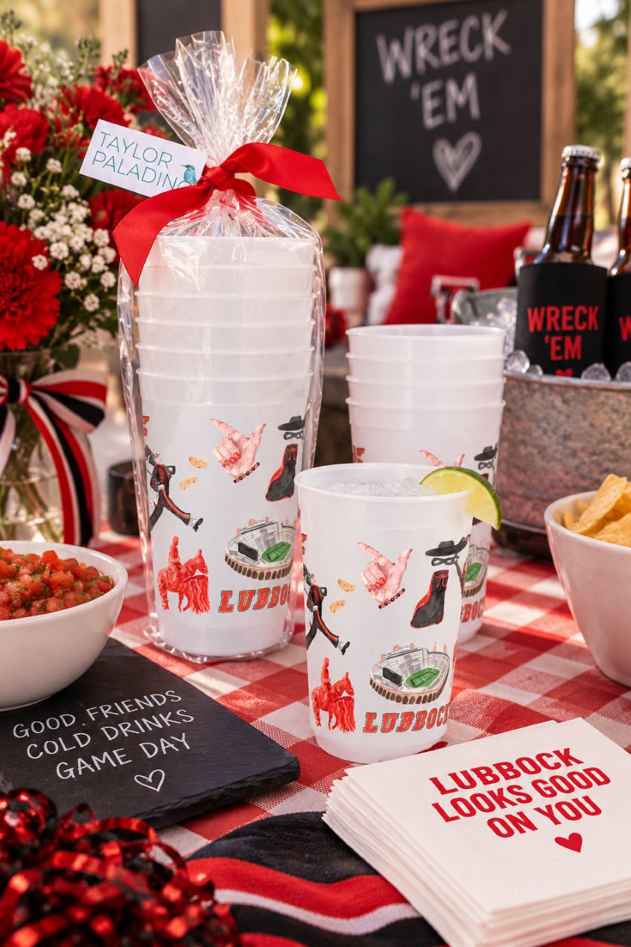 Lubbock Pattern Frost Flex Cups - Taylor Paladino - COLOR GAME