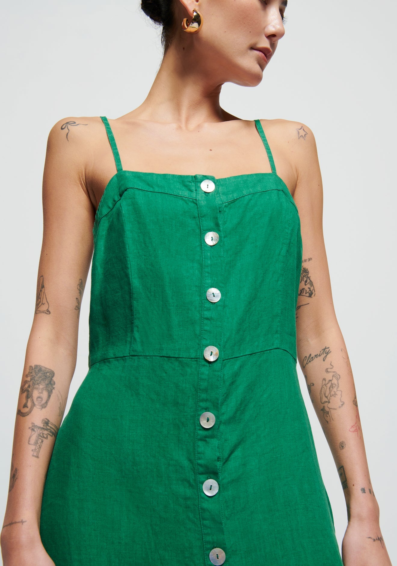 Luciana Dress Verdant Green - Nation LTD - Color Game