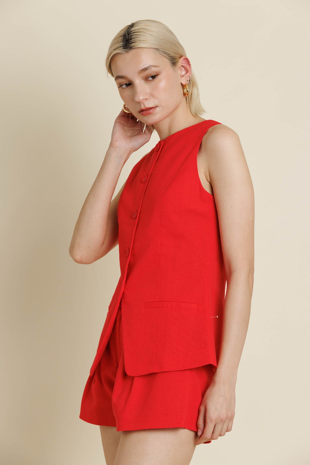 Lula Linen - Blend Vest - Aureum - COLOR GAME