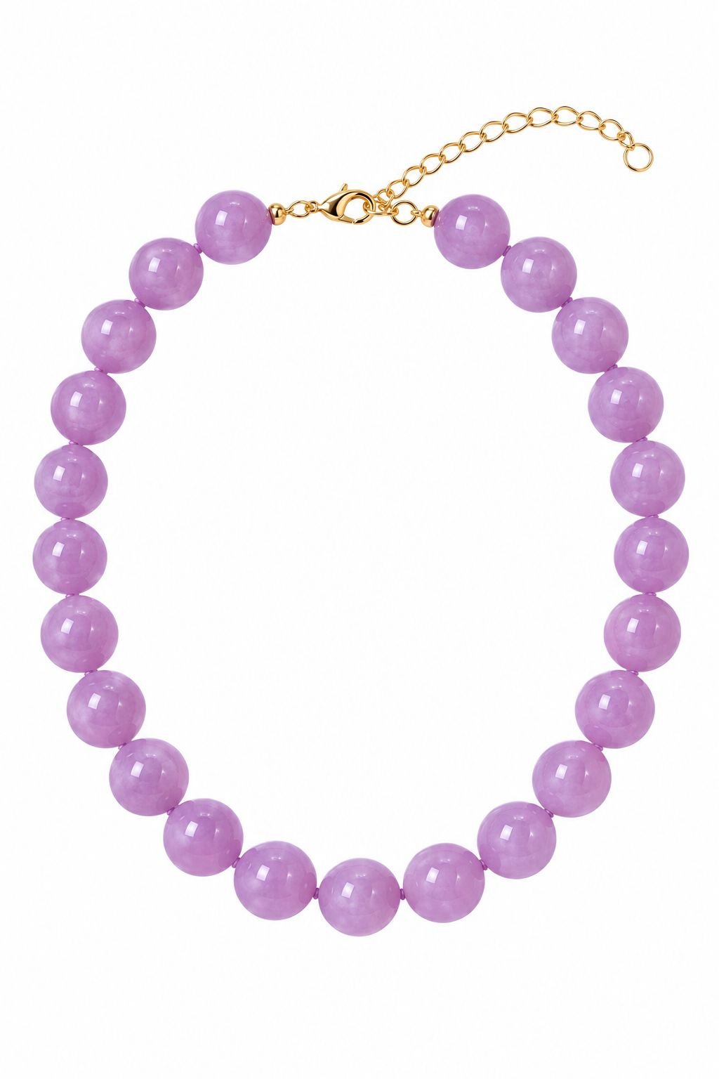 Mabry Lilac Beaded Necklace - Gemelli - COLOR GAME