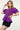 Macy Purple Mixed Media Puff Sleeve Top - THML - COLOR GAME