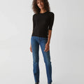 Maeve Crop Tee Black - Michael Stars - COLOR GAME