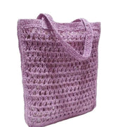 Mali Lavender Raffia Tote Bag - Guadalupe Design - COLOR GAME