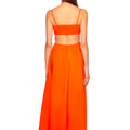 Mandarin Poplin Open - Back Maxi Dress - Susana Monaco - COLOR GAME