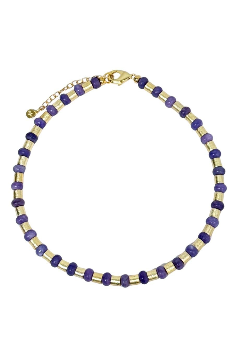 Manhattan Collar Necklace Purple - Accessory Concierge - COLOR GAME