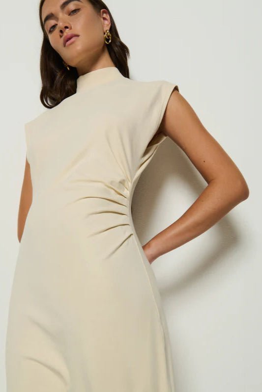 Marceline Midi Dress Parchment - Nation LTD - COLOR GAME