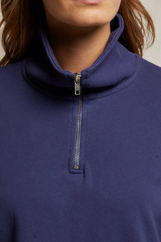 Maren Half - Zip Sweatshirt Dusk - perfectwhitetee - COLOR GAME