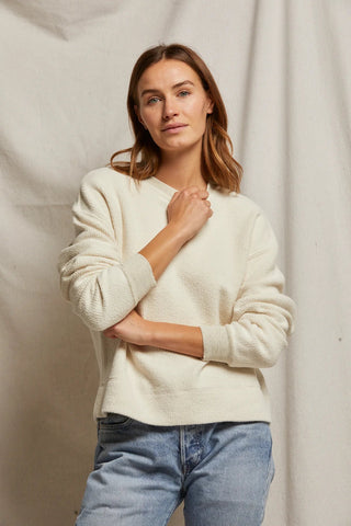 Mayer Inside - Out Fleece Sweatshirt Oatmeal - perfectwhitetee - COLOR GAME