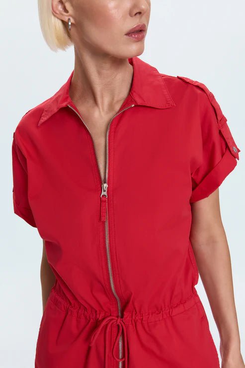 Meg Zip Front Romper Ruby - FINAL SALE - Pistola - COLOR GAME