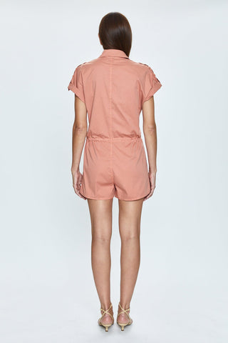 Meg Zip Front Romper Tumeric - Pistola - Color Game