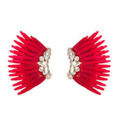 Mega Mini Madeline Earrings Crimson Crystal - Mignonne Gavigan - COLOR GAME