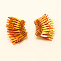 Micro Madeline Earrings Metallic Orange - Mignonne Gavigan - COLOR GAME