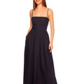 Midnight Poplin Open - Back Maxi Dress - Susana Monaco - COLOR GAME