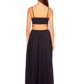 Midnight Poplin Open - Back Maxi Dress - Susana Monaco - COLOR GAME