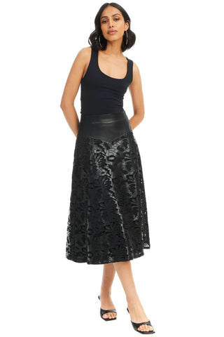 Mila Mid Skirt Black - Allison New York - COLOR GAME