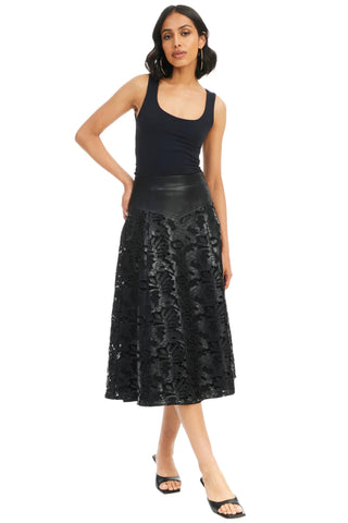 Mila Mid Skirt Black - Allison New York - COLOR GAME