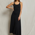 Mimi Ribbed Jersey Tank Dress True Black - perfectwhitetee - COLOR GAME