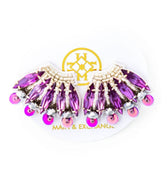 Mini Fan Girl Earrings Purple - Main and Exchange - COLOR GAME