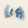 Mini Madeline Earrings Metallic Ice Blue - Mignonne Gavigan - COLOR GAME