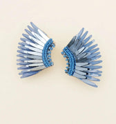 Mini Madeline Earrings Metallic Ice Blue - Mignonne Gavigan - COLOR GAME