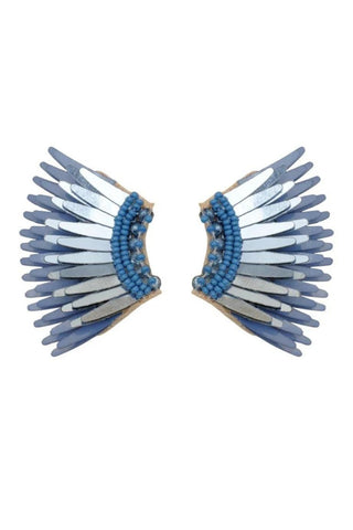 Mini Madeline Earrings Metallic Ice Blue - Mignonne Gavigan - COLOR GAME