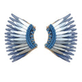 Mini Madeline Earrings Metallic Ice Blue - Mignonne Gavigan - COLOR GAME