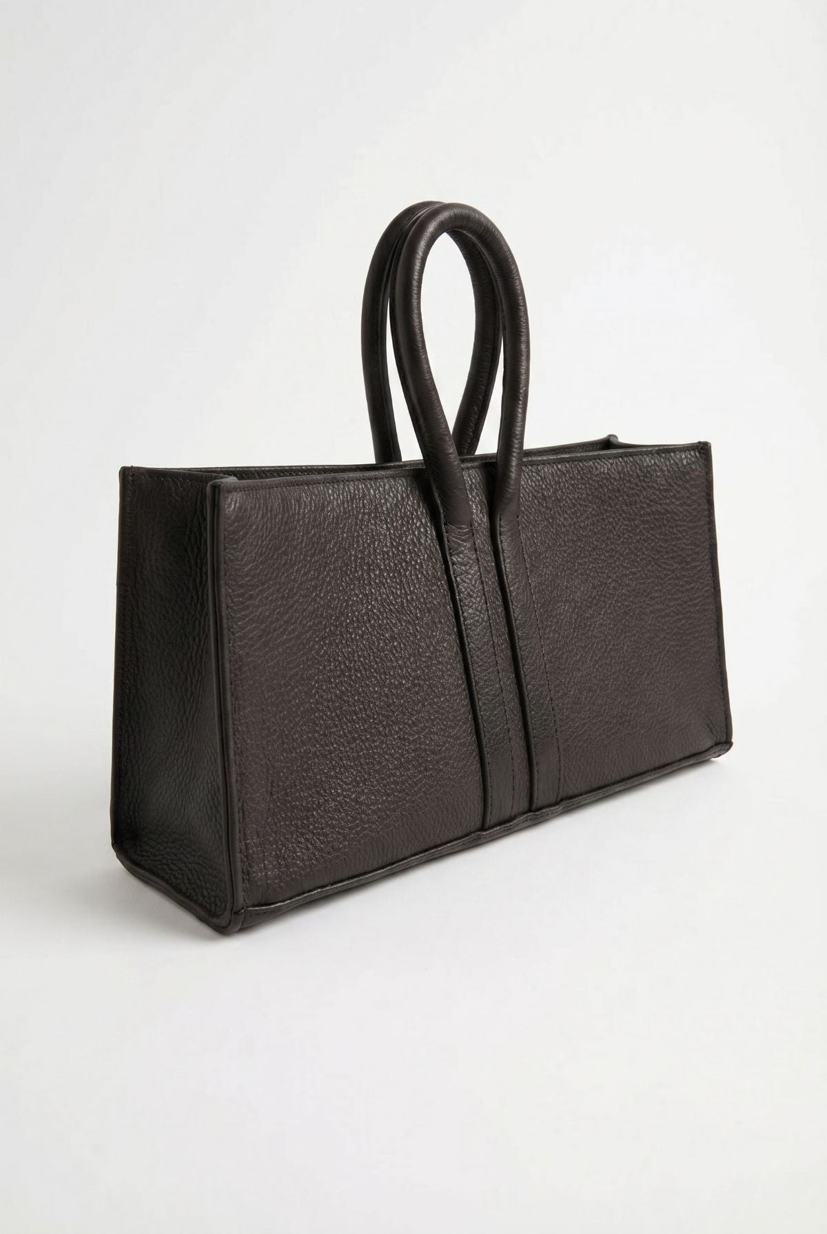 Mini Sally Leather Tote Black - Mesch - COLOR GAME