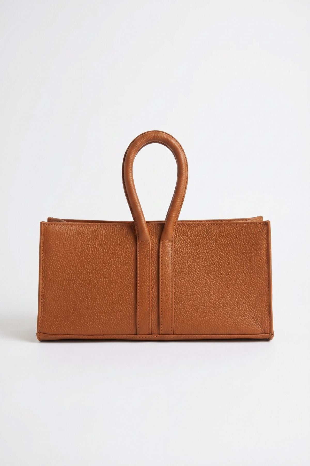 Mini Sally Leather Tote Caramel - Mesch - COLOR GAME